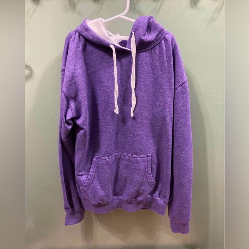 Girls Purple Hoodie (Fleece
Factory) - Size M